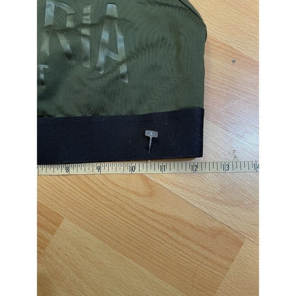 Victoria's Secret Women's Dk Olive Green The Player Racerback Sport Bra Sz: S - Picture 5 of 7